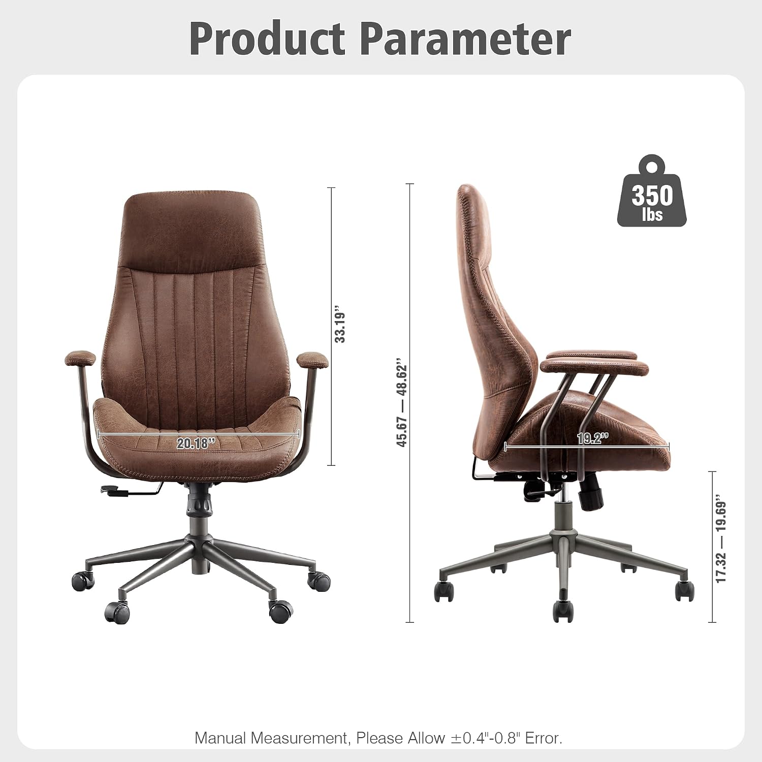 Task Chair Mid Back - Krzesło biurowe w stylu mid-century modern