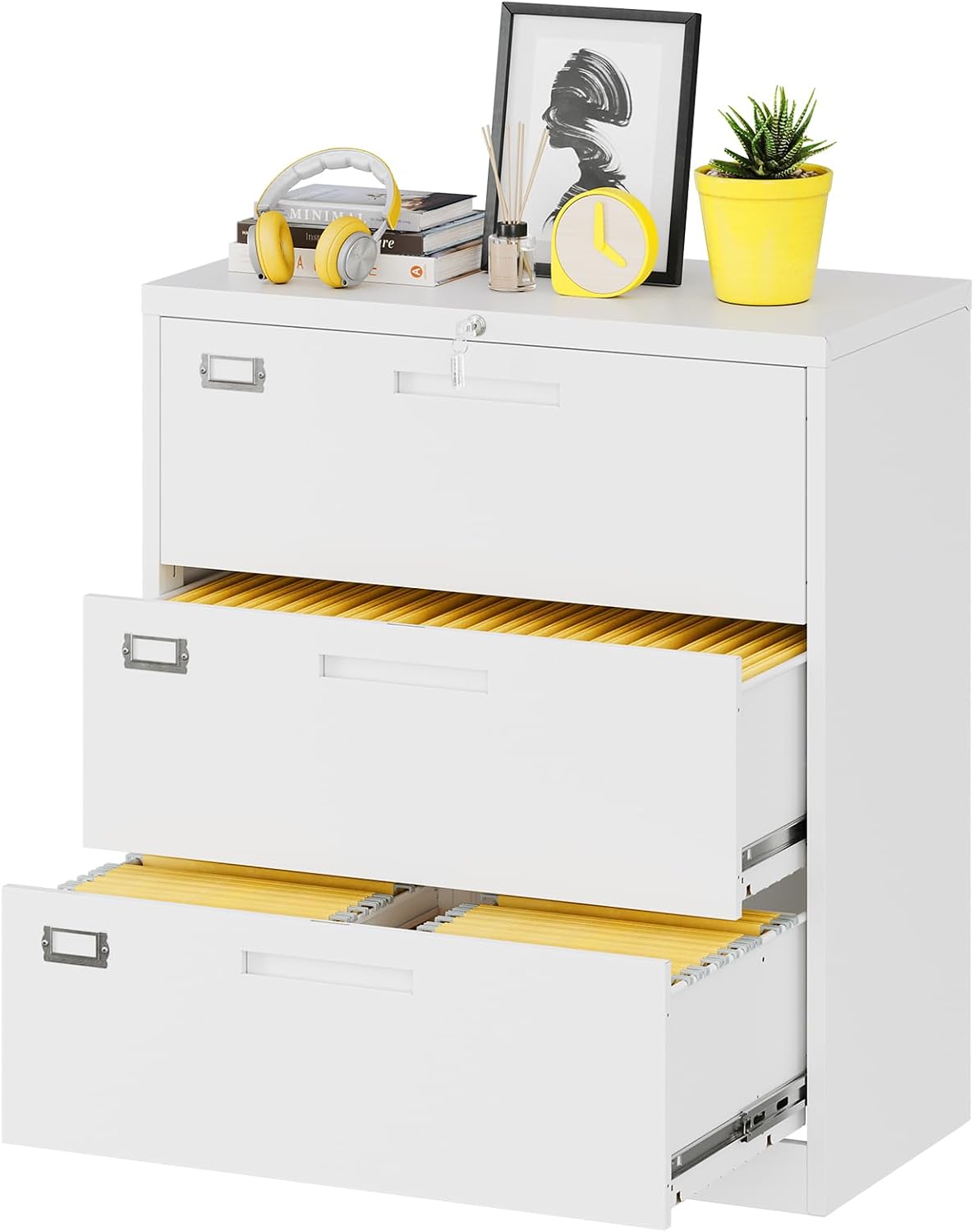 Credenza Office Storage - Szafka na dokumenty z trzema szufladami,