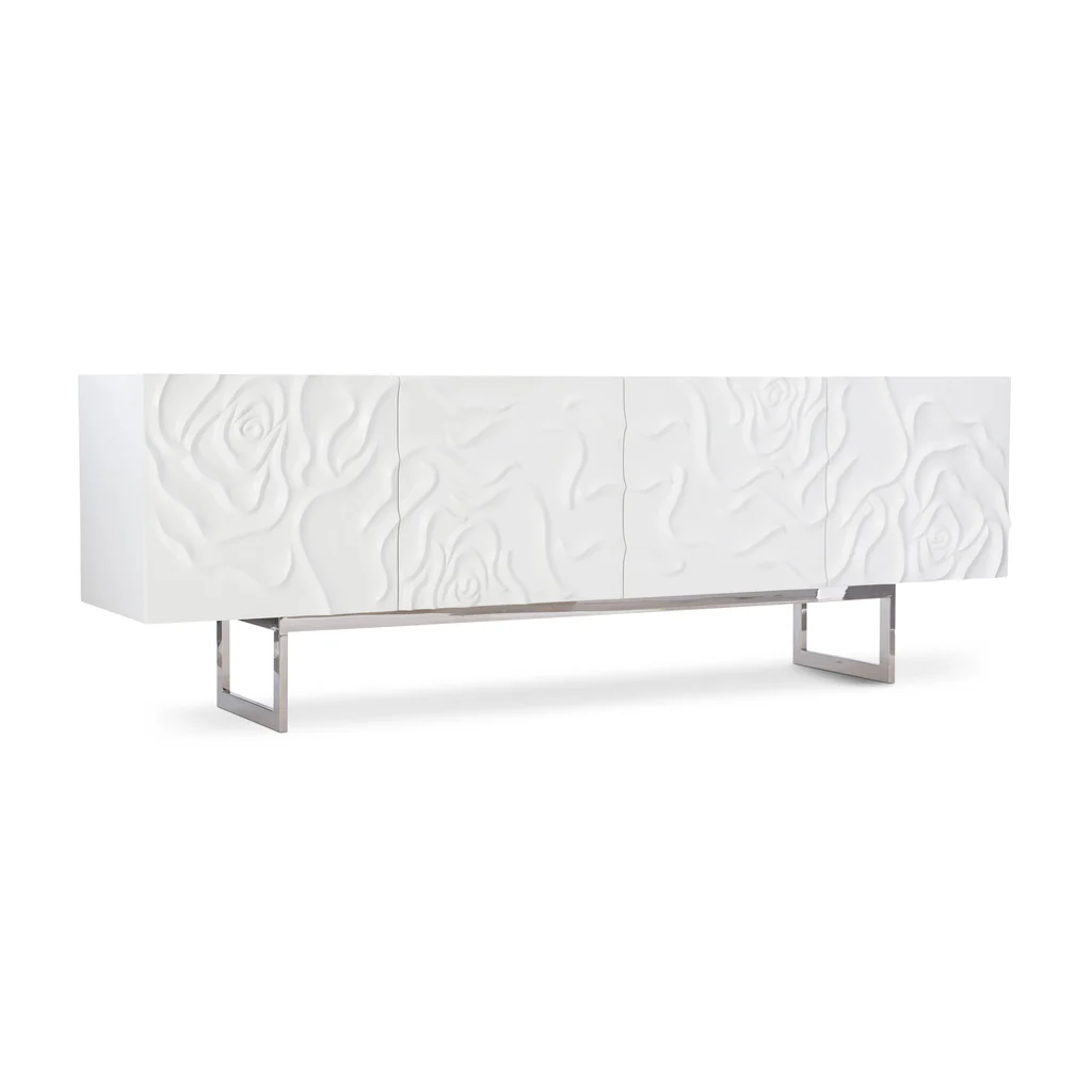 Credenza Office Storage - Nowoczesne meble do salonu, biała szafka
