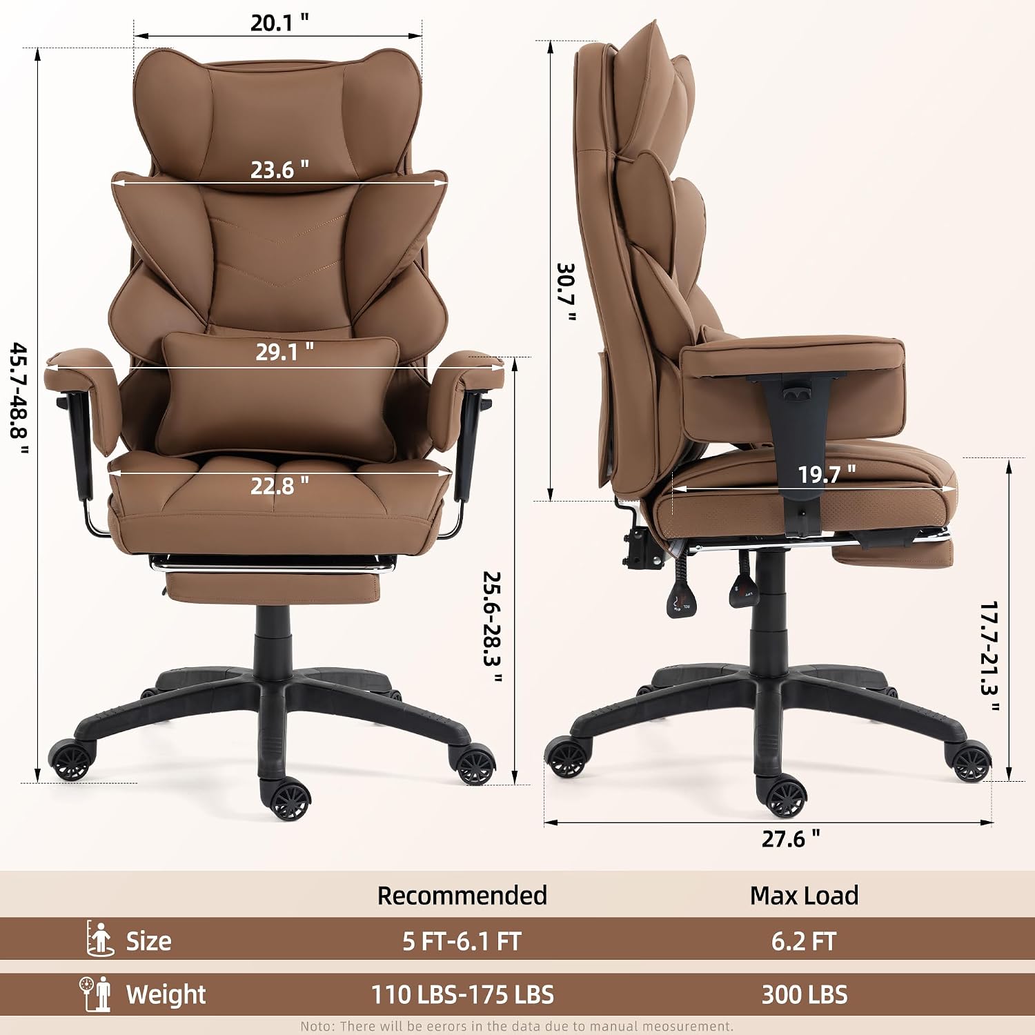 Office Footrest Cushion - Ergonomiczne krzesło biurowe z poduszką na