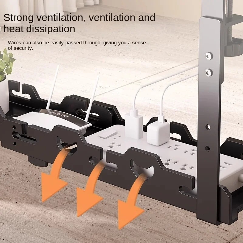 Cable Tray Under Desk - Metalowa taca pod biurkiem do przechowywania