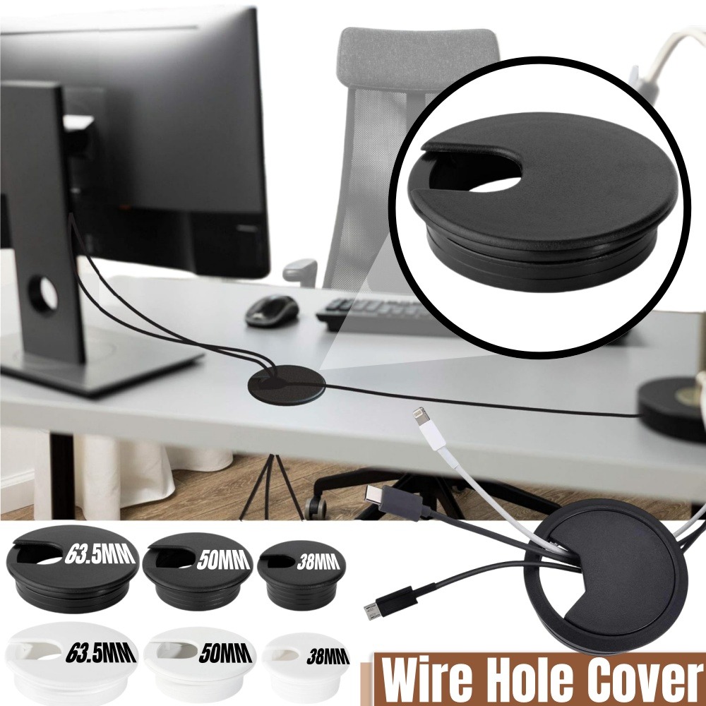 Office Furniture Ideas - Plastikowa osłona otworu na kabel 1,5/2/2,5
