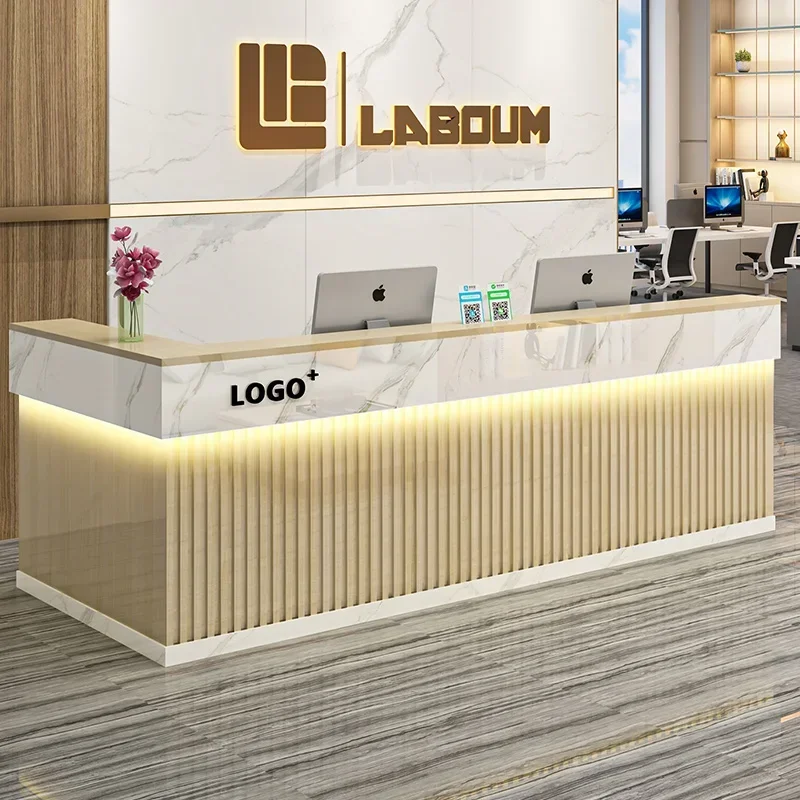 Office Furniture Bali - Biurko recepcyjne c13 - Estetyczne, nowoczesne,