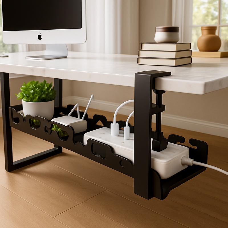 Metalowa półka na kable pod bi – Cable Tray Under Desk recenzja i cena