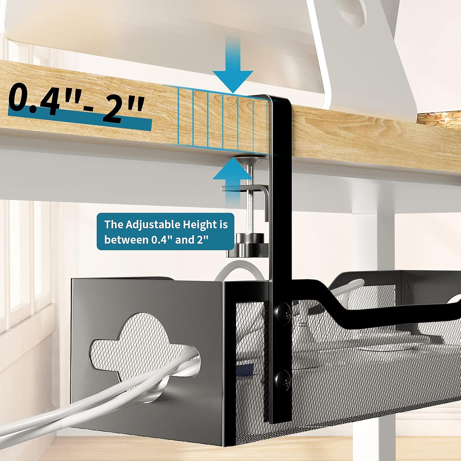 Bezwiertkowy organizer kabli p – Cable Tray Under Desk recenzja i cena