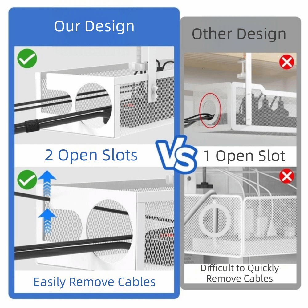 Stalowa półka na kable pod biu – Cable Tray Under Desk recenzja i cena