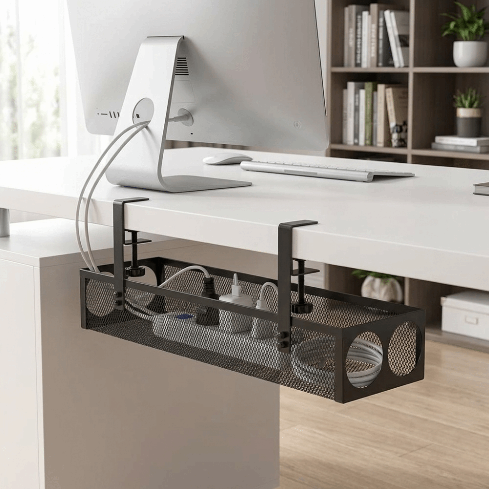 Stalowa półka na kable pod biu – Cable Tray Under Desk recenzja i cena