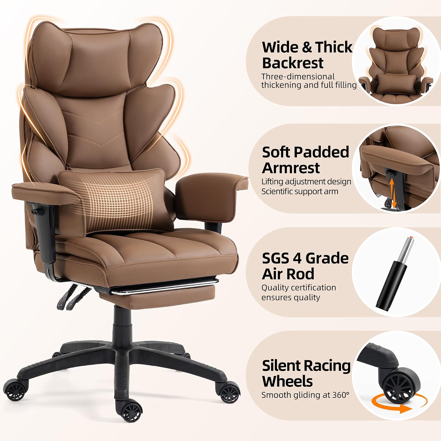 Ergonomiczne krzesło biurowe z – Office Footrest Cushion recenzja i cena