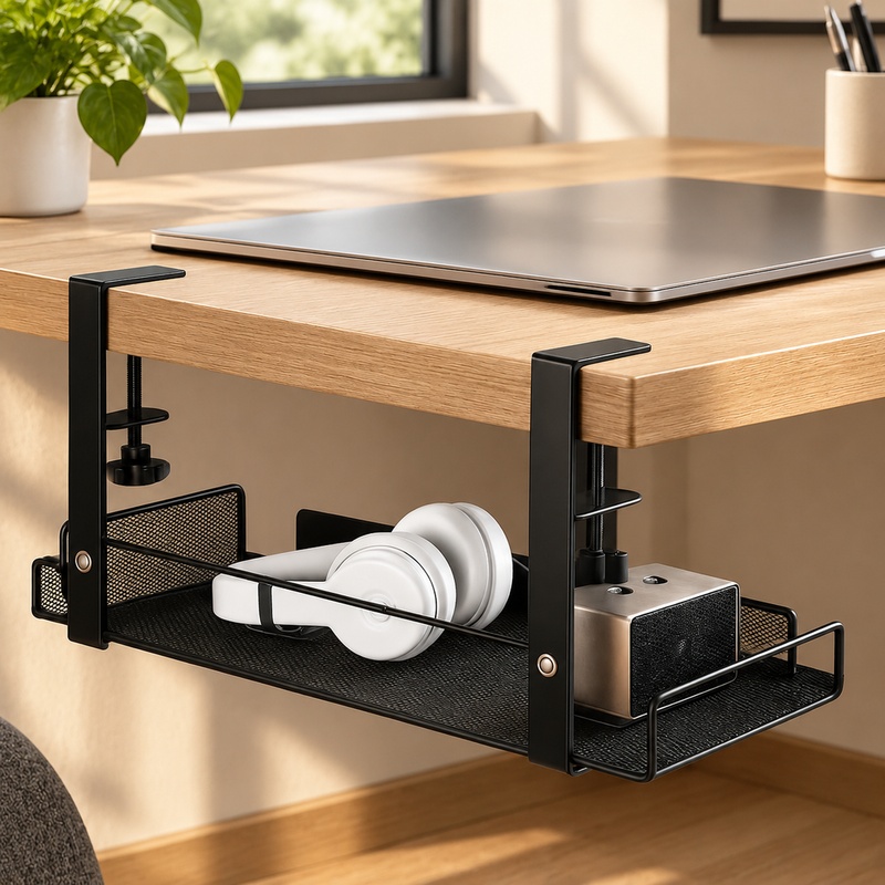 Stalowa półka pod biurkiem do  – Cable Tray Under Desk recenzja i cena
