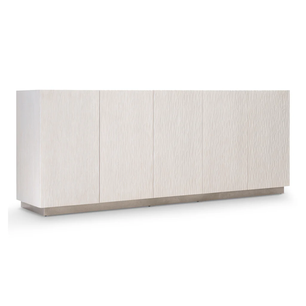 Nowoczesna biała szafka RTV z  – Credenza Office Storage recenzja i cena