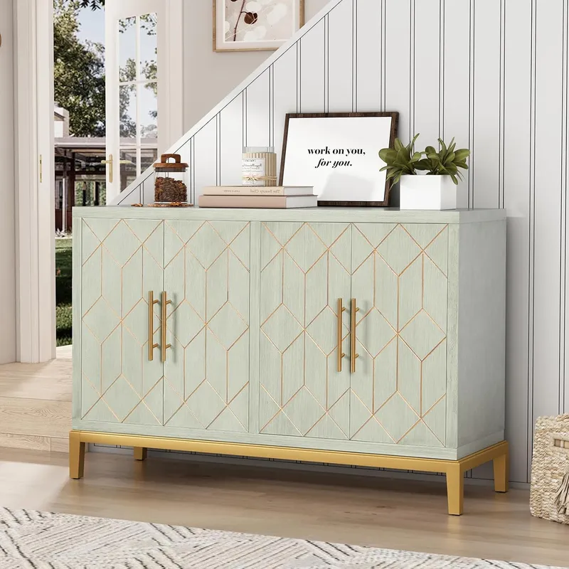 Szafka z 4 drzwiczkami, nowocz – Credenza Office Storage recenzja i cena