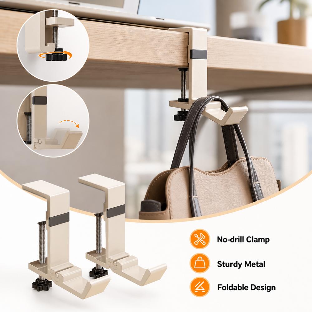 Składany haczyk na biurko bez  – Office Furniture Ideas recenzja i cena