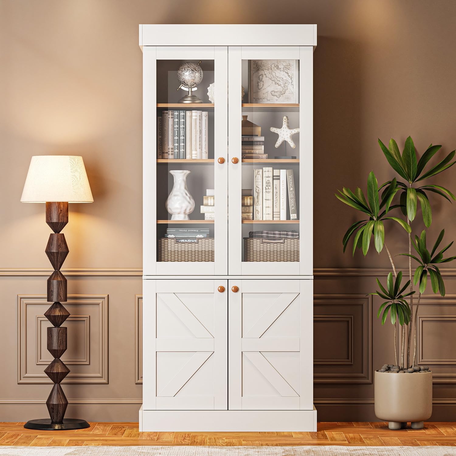 Wysokie regały w stylu farmhou – Credenza Office Storage recenzja i cena