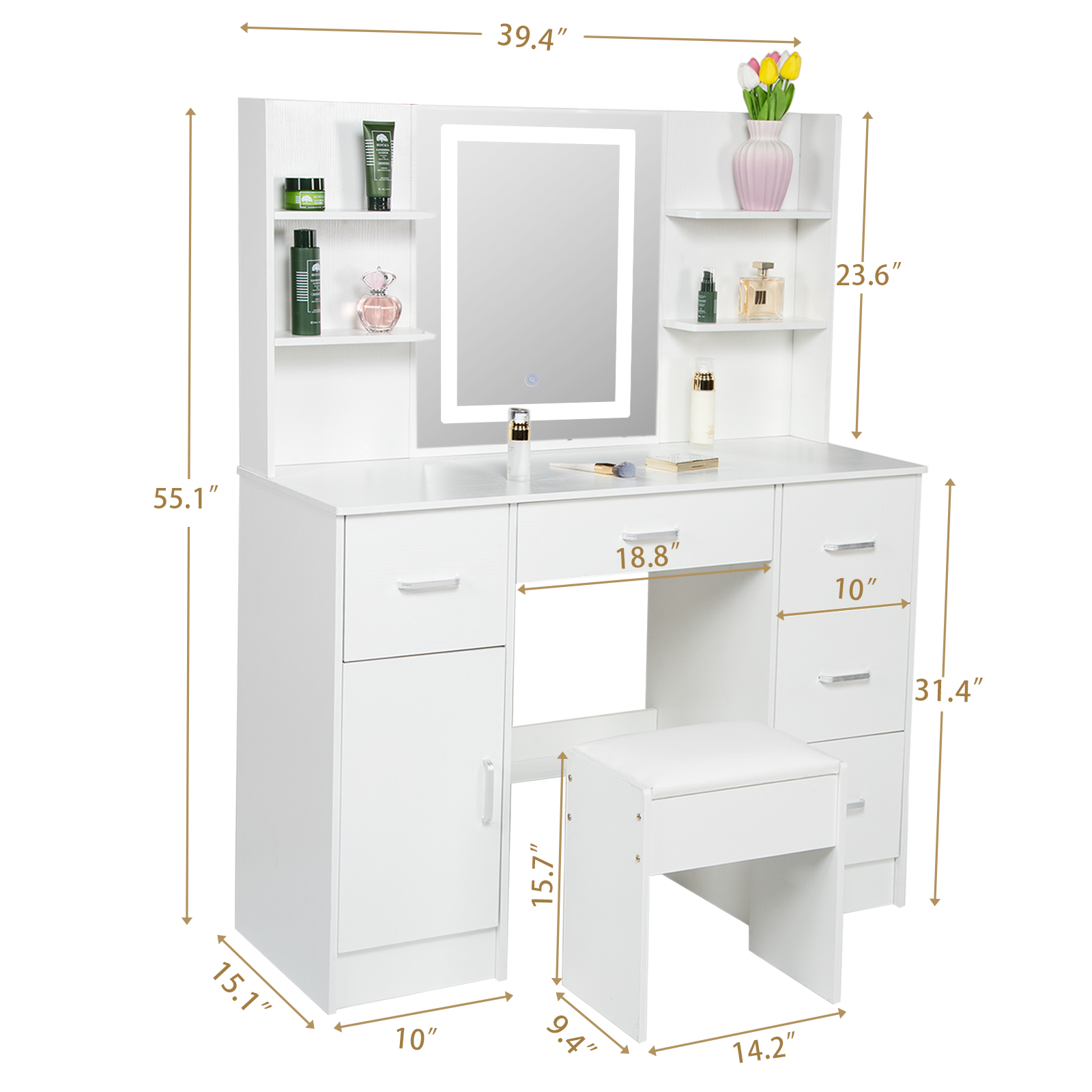 Zestaw toaletki z oświetleniem – Office Furniture Okc recenzja i cena